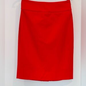 J. CREW NO. 2 Red Pencil Skirt - size 2